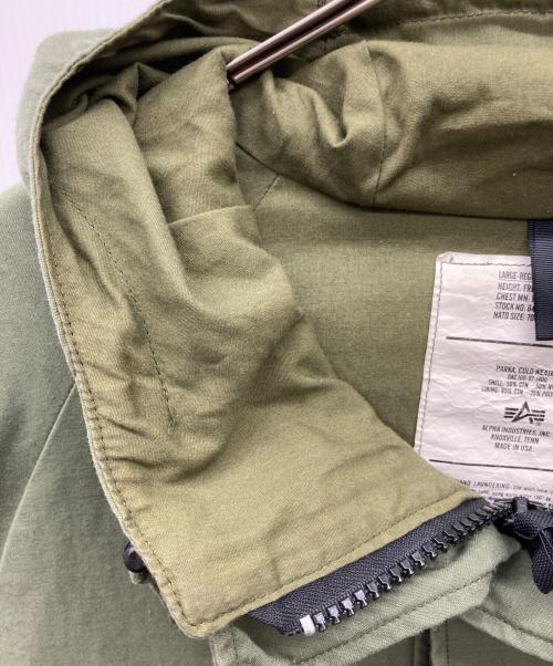 ALPHA（アルファ）ALPHA (アルファ) COLD WEATHER PARKA カーキ サイズ:LARGE-REGULARの古着・服飾アイテム