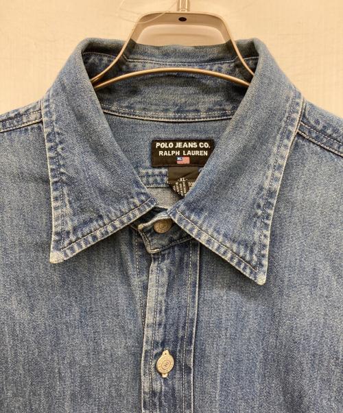 POLO JEANS（ポロジーンズ）POLO JEANS (ポロジーンズ) デニムシャツ インディゴ サイズ:XLの古着・服飾アイテム