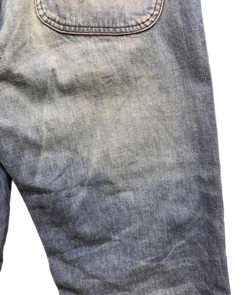 Hysteric Glamour（ヒステリックグラマー）Hysteric Glamour (ヒステリックグラマー) ダメージ加工ワイドデニムパンツ インディゴ サイズ:Sの古着・服飾アイテム