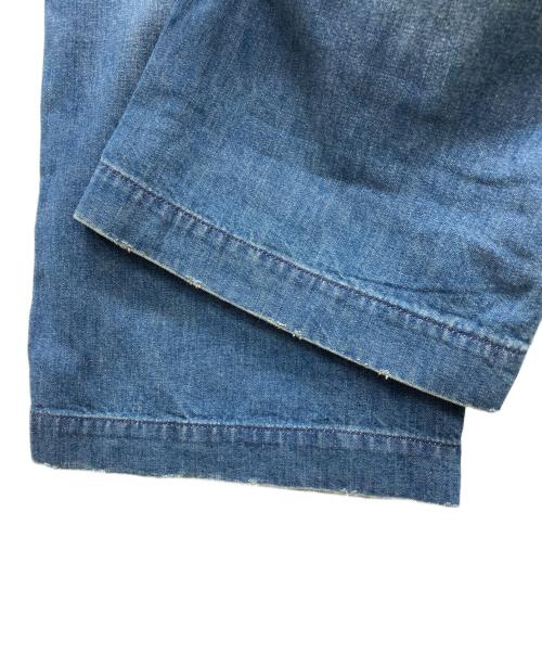 Hysteric Glamour（ヒステリックグラマー）Hysteric Glamour (ヒステリックグラマー) ダメージ加工ワイドデニムパンツ インディゴ サイズ:Sの古着・服飾アイテム