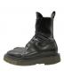 OFFWHITE (オフホワイト) Sponge Sole Leather Combat Boots ブラック サイズ:40：9000円