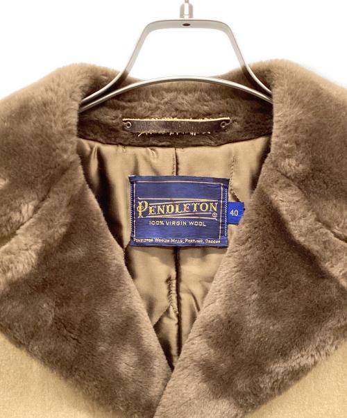 PENDLETON（ペンドルトン）PENDLETON (ペンドルトン) ライナー付ギャングコート ブラウン サイズ:40の古着・服飾アイテム