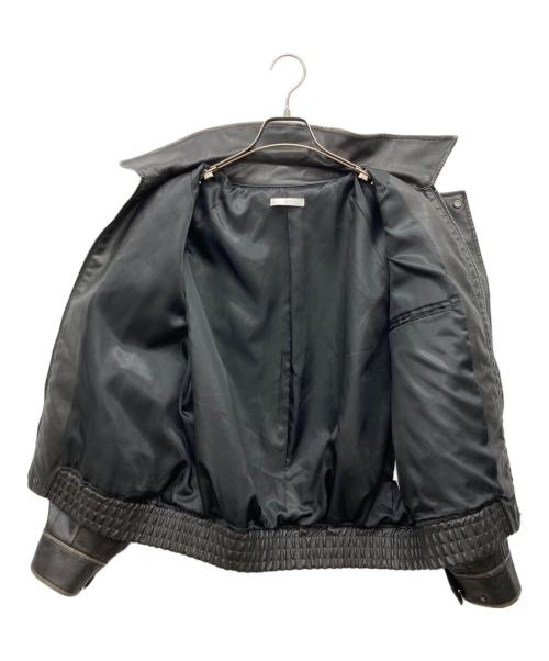 WYM LIDNM（ウィム バイ リドム）WYM LIDNM (ウィム バイ リドム) ARTIFICIAL GRAIN FLIGHT ブラック サイズ:Sの古着・服飾アイテム