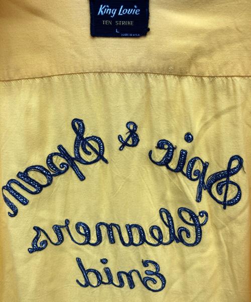 KING LOUIE（キングルイ）KING LOUIE (キングルイ) 50s ボーリングシャツ イエロー サイズ:Lの古着・服飾アイテム