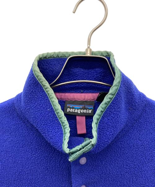 Patagonia（パタゴニア）Patagonia (パタゴニア) 90s シンチラスナップtシャツ ブルー サイズ:Sの古着・服飾アイテム
