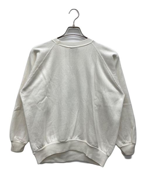 USED（ユーズド）USED (ユーズド) カラーフロッキープリントスウェット ホワイト サイズ:Mの古着・服飾アイテム