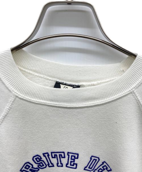 USED（ユーズド）USED (ユーズド) カラーフロッキープリントスウェット ホワイト サイズ:Mの古着・服飾アイテム