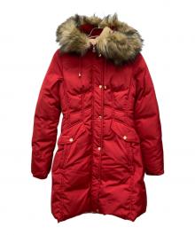 Kate Spade（ケイトスペード）の古着「フェイクファーダウンコート」｜レッド