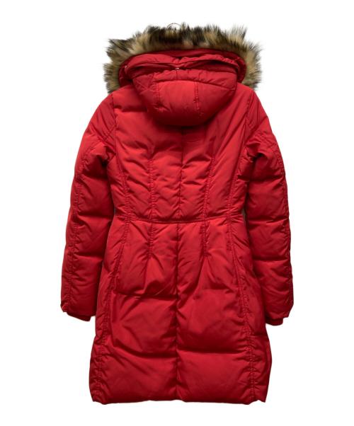 Kate Spade（ケイトスペード）Kate Spade (ケイトスペード) フェイクファーダウンコート レッド サイズ:XSの古着・服飾アイテム