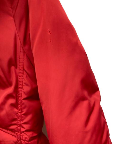 Kate Spade（ケイトスペード）Kate Spade (ケイトスペード) フェイクファーダウンコート レッド サイズ:XSの古着・服飾アイテム