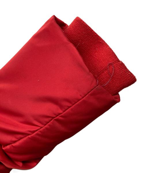 Kate Spade（ケイトスペード）Kate Spade (ケイトスペード) フェイクファーダウンコート レッド サイズ:XSの古着・服飾アイテム