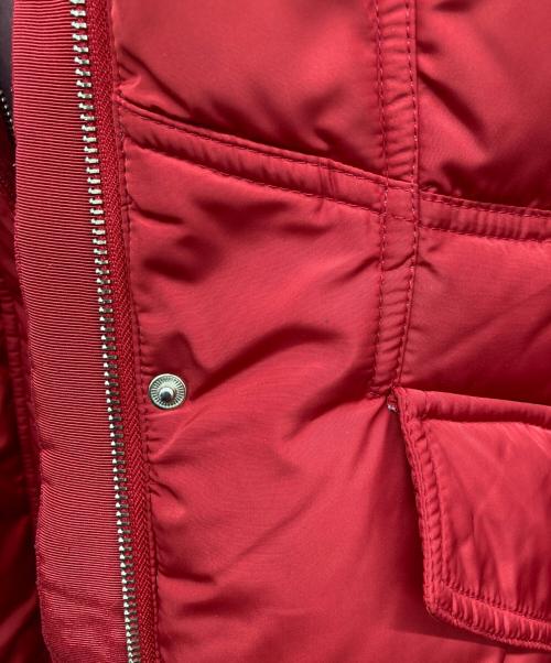 Kate Spade（ケイトスペード）Kate Spade (ケイトスペード) フェイクファーダウンコート レッド サイズ:XSの古着・服飾アイテム