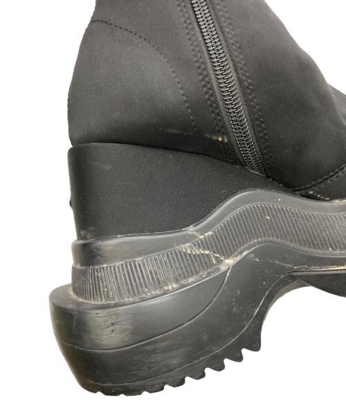 YELLO（イエロ）YELLO (イエロ) ロングブーツ ブラック サイズ:Sの古着・服飾アイテム