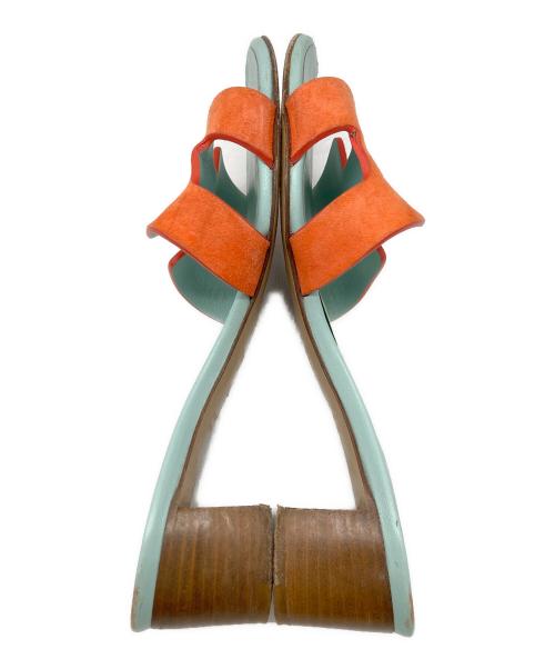 HERMES（エルメス）HERMES (エルメス) オアジス オレンジ×スカイブルー サイズ:35の古着・服飾アイテム