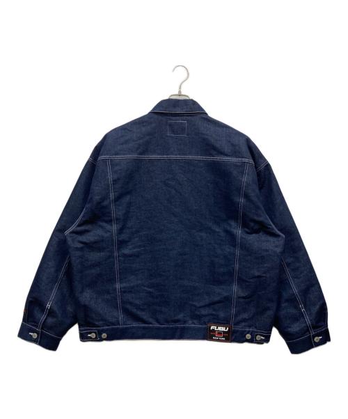 FUBU（フブ）FUBU (フブ) メタリックデニムジャケット インディゴ サイズ:XXLの古着・服飾アイテム
