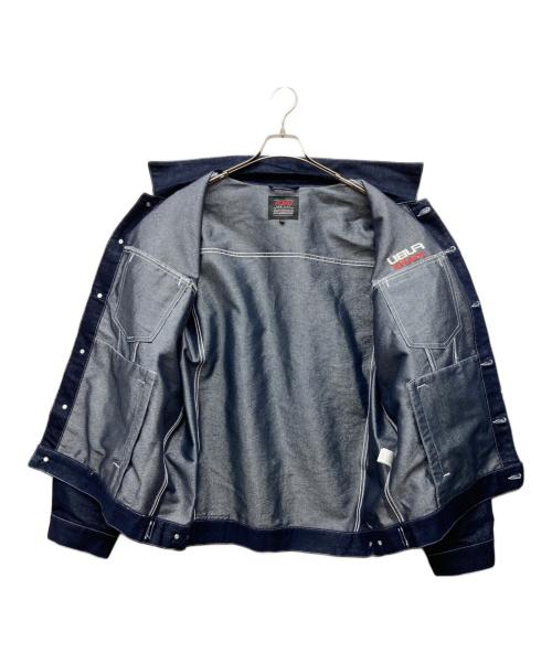 FUBU（フブ）FUBU (フブ) メタリックデニムジャケット インディゴ サイズ:XXLの古着・服飾アイテム