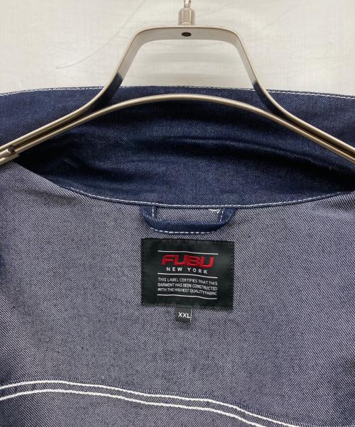 FUBU（フブ）FUBU (フブ) メタリックデニムジャケット インディゴ サイズ:XXLの古着・服飾アイテム