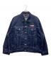 FUBU（フブ）の古着「メタリックデニムジャケット」｜インディゴ