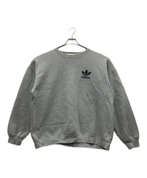 adidas（アディダス）adidas (アディダス) トレフォイルロゴスウェット グレー サイズ:XLARGEの古着・服飾アイテム