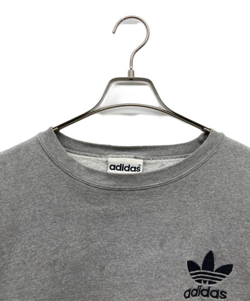 adidas（アディダス）adidas (アディダス) トレフォイルロゴスウェット グレー サイズ:XLARGEの古着・服飾アイテム
