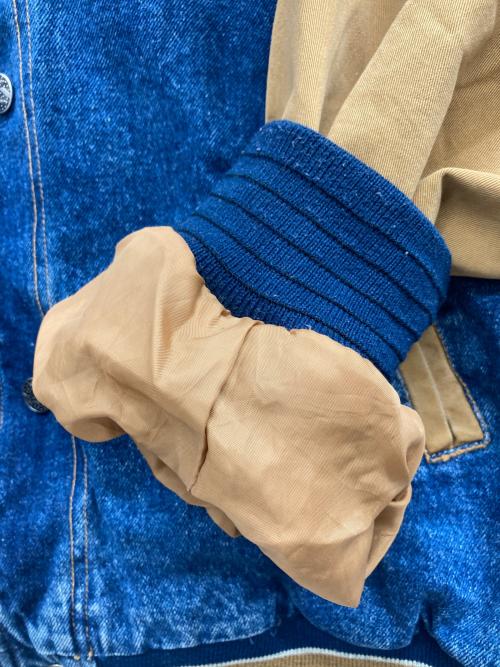 PORT AUTHORITY（ポートオーソリティ）PORT AUTHORITY (ポートオーソリティ) デニム切替スタジャン インディゴ サイズ:LARGEの古着・服飾アイテム