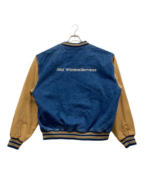 PORT AUTHORITY（ポートオーソリティ）PORT AUTHORITY (ポートオーソリティ) デニム切替スタジャン インディゴ サイズ:LARGEの古着・服飾アイテム