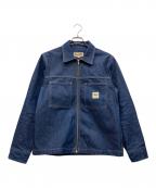 stussyステューシー）の古着「Denim Zip Up Work Shirt」｜インディゴ