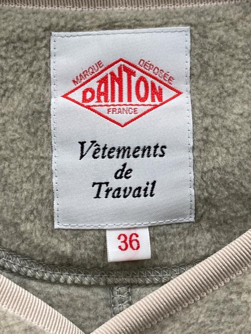 DANTON（ダントン）DANTON (ダントン) FLEECE COLLARLESS JACKET アイボリー サイズ:SIZE 36の古着・服飾アイテム