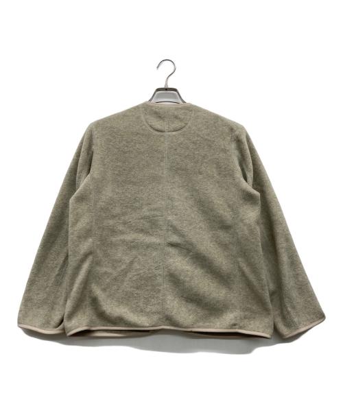 DANTON（ダントン）DANTON (ダントン) FLEECE COLLARLESS JACKET アイボリー サイズ:SIZE 36の古着・服飾アイテム
