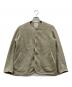 DANTON（ダントン）の古着「FLEECE COLLARLESS JACKET」｜アイボリー