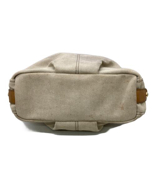 BURBERRY BLUE LABEL（バーバリー ブルー レーベル）BURBERRY BLUE LABEL (バーバリー ブルー レーベル) キャンバスレザートートバッグ ベージュ サイズ:なしの古着・服飾アイテム
