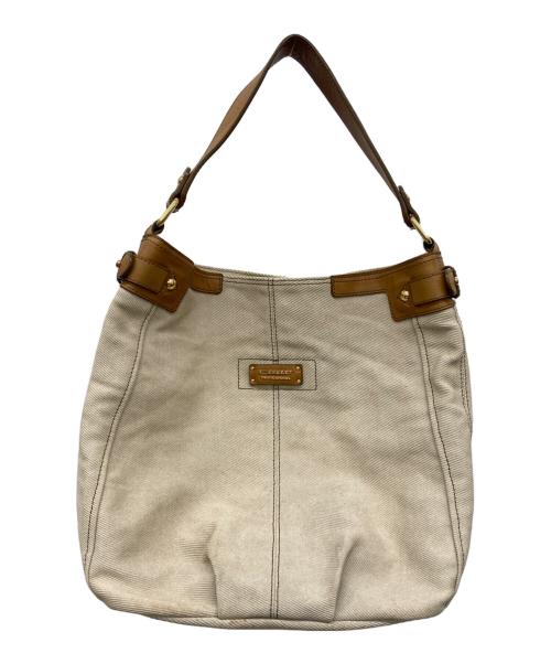 BURBERRY BLUE LABEL（バーバリー ブルー レーベル）BURBERRY BLUE LABEL (バーバリー ブルー レーベル) キャンバスレザートートバッグ ベージュ サイズ:なしの古着・服飾アイテム
