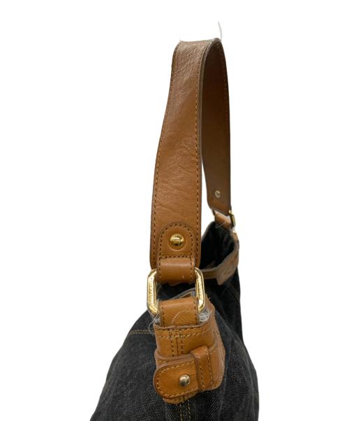BURBERRY BLUE LABEL（バーバリー ブルー レーベル）BURBERRY BLUE LABEL (バーバリー ブルー レーベル) デニムレザートートバッグ インディゴの古着・服飾アイテム
