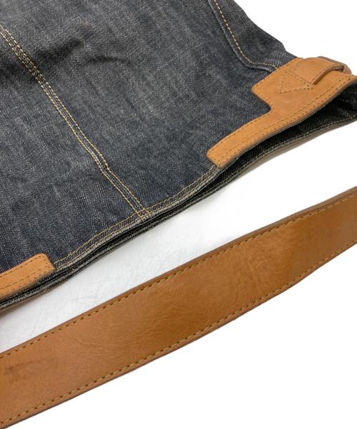 BURBERRY BLUE LABEL（バーバリー ブルー レーベル）BURBERRY BLUE LABEL (バーバリー ブルー レーベル) デニムレザートートバッグ インディゴの古着・服飾アイテム