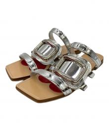 Roger Vivier（ロジェ ヴィヴィエ）の古着「メタリックミュール」｜シルバー