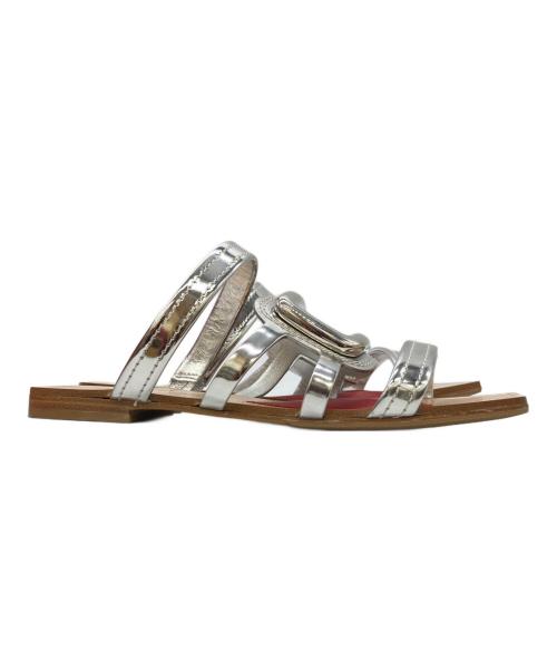 Roger Vivier（ロジェ ヴィヴィエ）Roger Vivier (ロジェ ヴィヴィエ) メタリックミュール シルバー サイズ:37の古着・服飾アイテム