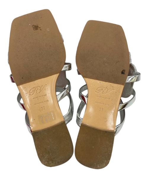 Roger Vivier（ロジェ ヴィヴィエ）Roger Vivier (ロジェ ヴィヴィエ) メタリックミュール シルバー サイズ:37の古着・服飾アイテム