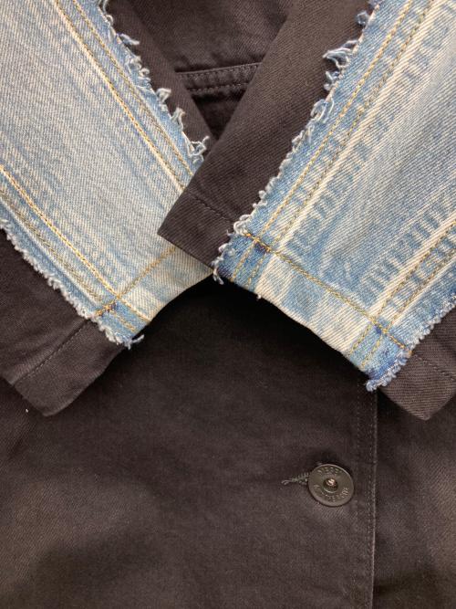 DIESEL（ディーゼル）DIESEL (ディーゼル) ドッキングトレンチコート ブラック サイズ:XXSの古着・服飾アイテム