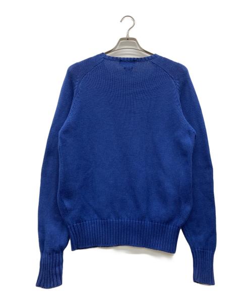 POLO RALPH LAUREN（ポロ・ラルフローレン）POLO RALPH LAUREN (ポロ・ラルフローレン) コットンニット ブルー サイズ:SMALLの古着・服飾アイテム