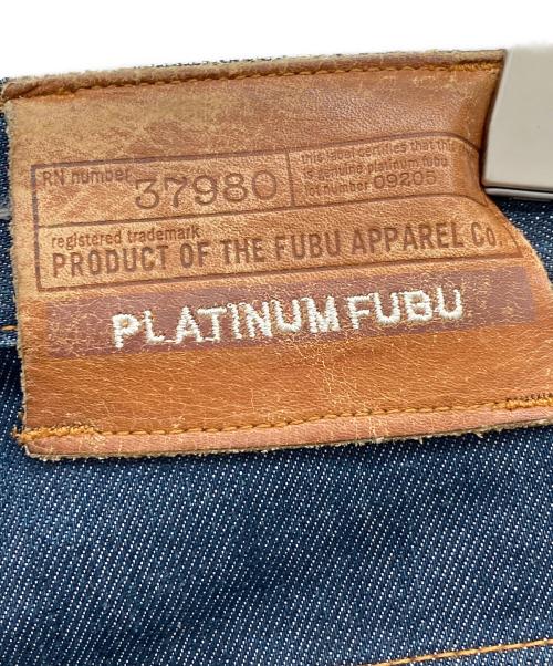 PLATINUM FUBU（プラチナムフブ）PLATINUM FUBU (プラチナムフブ) ハーフデニムパンツ インディゴ サイズ:W38の古着・服飾アイテム