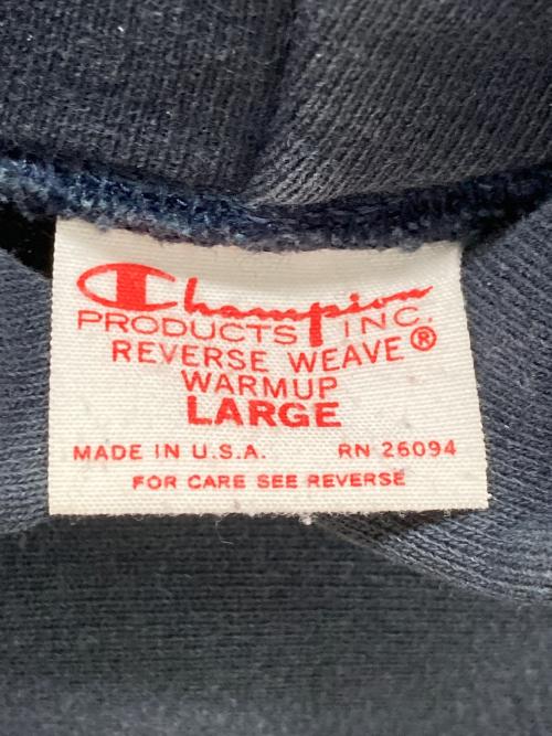 Champion REVERSE WEAVE（チャンピオン リバース ウィーブ）Champion REVERSE WEAVE (チャンピオン リバース ウィーブ) パーカー ネイビー サイズ:LARGEの古着・服飾アイテム