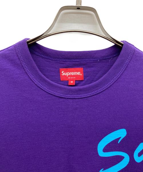 SUPREME（シュプリーム）Supreme (シュプリーム) Shoulger Arc Logo Tee パープル サイズ:Mの古着・服飾アイテム