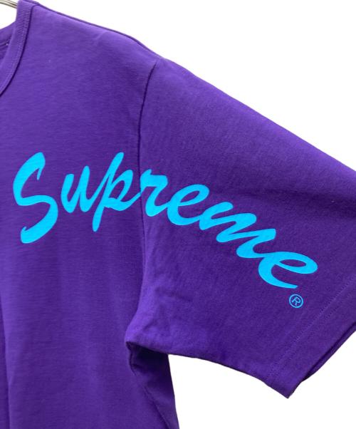 SUPREME（シュプリーム）Supreme (シュプリーム) Shoulger Arc Logo Tee パープル サイズ:Mの古着・服飾アイテム