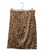 DOLCE & GABBANAドルチェ＆ガッバーナ）の古着「レオパード柄スカート」｜ベージュ