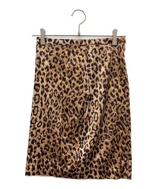 DOLCE & GABBANA（ドルチェ＆ガッバーナ）DOLCE & GABBANA (ドルチェ＆ガッバーナ) レオパード柄スカート ベージュ サイズ:40の古着・服飾アイテム