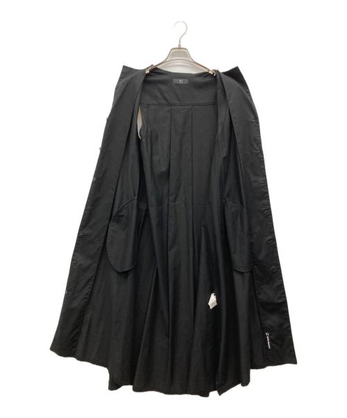 Y's（ワイズ）Y's (ワイズ) THIN COTTON TWILL SLEEVELESS DRESS ブラック サイズ:1の古着・服飾アイテム