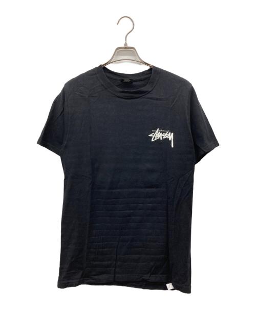 stussy（ステューシー）stussy (ステューシー) ヴィーナスプリント半袖Tシャツ ブラック サイズ:Sの古着・服飾アイテム