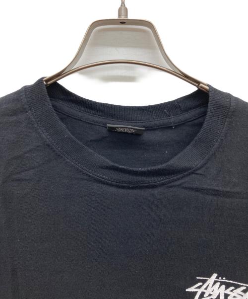 stussy（ステューシー）stussy (ステューシー) ヴィーナスプリント半袖Tシャツ ブラック サイズ:Sの古着・服飾アイテム