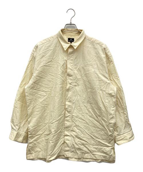 ISSEY MIYAKE（イッセイミヤケ）ISSEY MIYAKE (イッセイミヤケ) 長袖ストライプシャツ イエロー サイズ:Lの古着・服飾アイテム