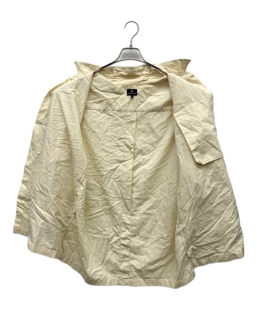 ISSEY MIYAKE（イッセイミヤケ）ISSEY MIYAKE (イッセイミヤケ) 長袖ストライプシャツ イエロー サイズ:Lの古着・服飾アイテム